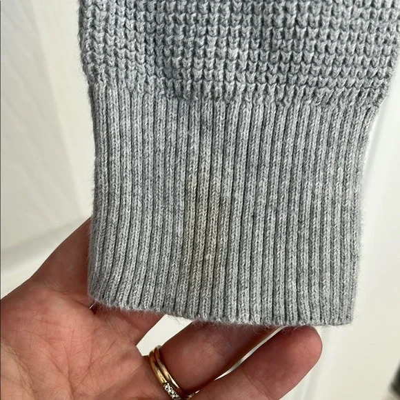 Ralph Lauren Gray Knit Pullover Hoodie - Picture 6 of 6